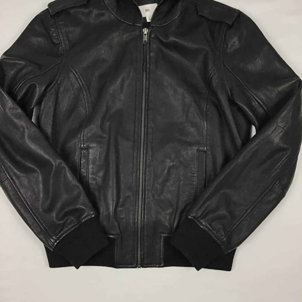 Hooded buttery leather zip up jacket - Picture 4 of 10